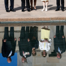 By the Pool of Reflection at the Australian War Memorial. Photo: David Gray, Reuters / NTB scanpix